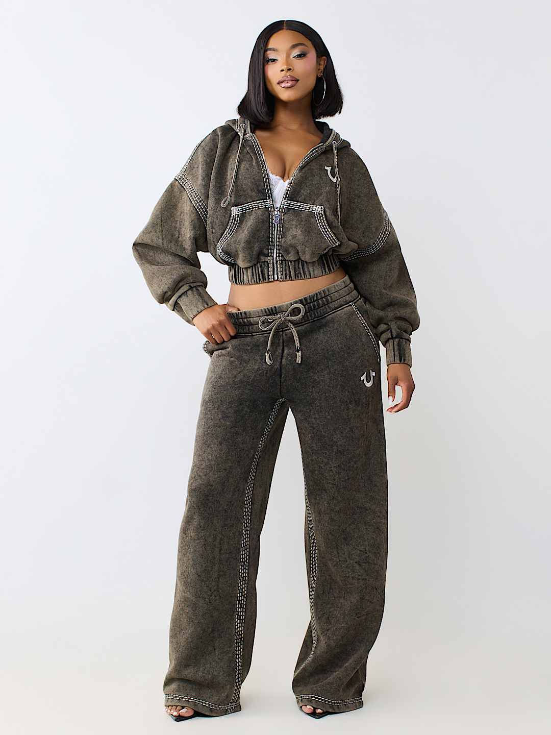 SUPER T WASHED LOW RISE STRAIGHT LEG PANT