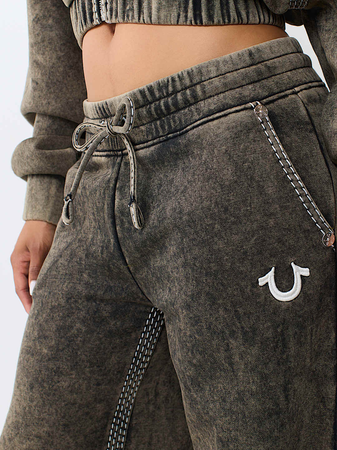 SUPER T WASHED LOW RISE STRAIGHT LEG PANT