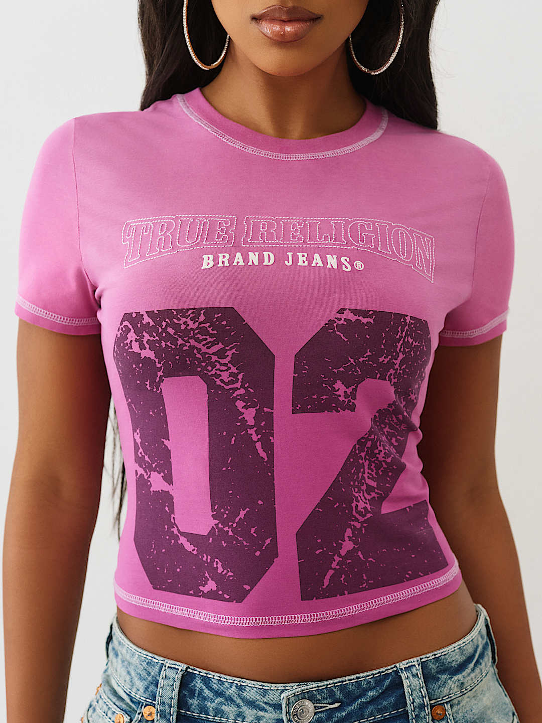 CAMISETA PEQUE&Ntilde;A CON BORDADO LAVADA, image 1