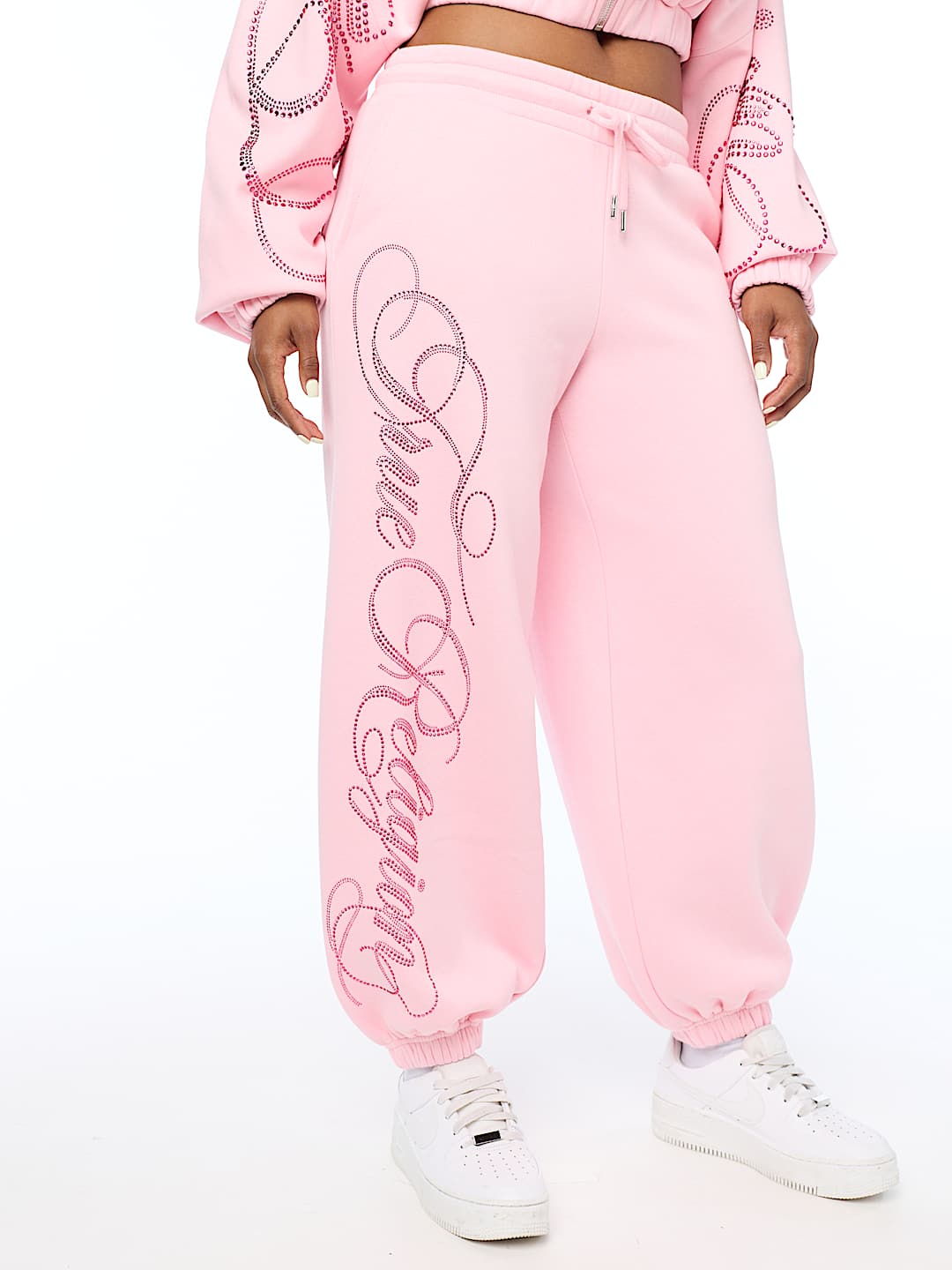 PANTALON DE JOGGING AMPLE AVEC CRISTAUX