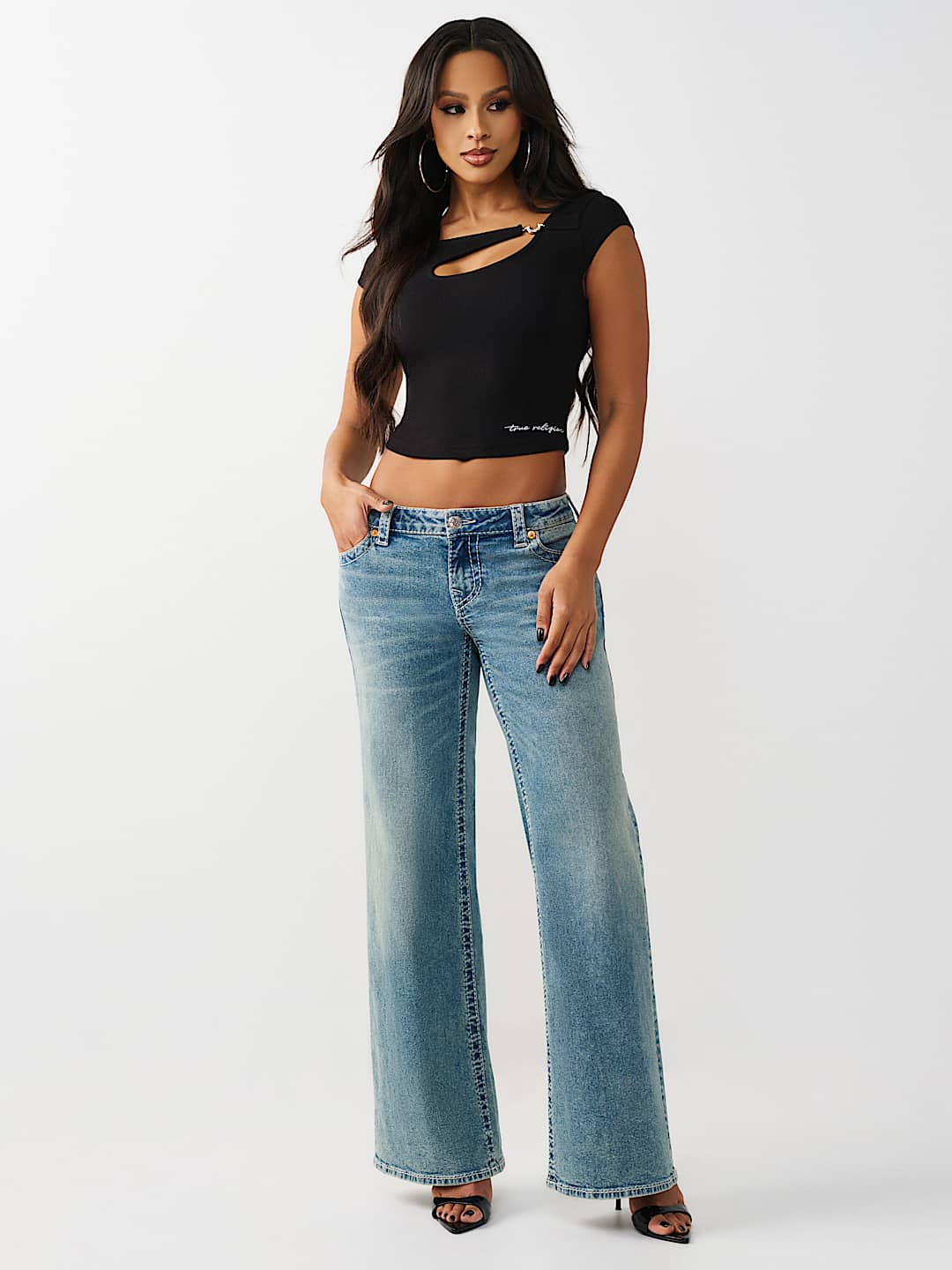 CRYSTAL HORSESHOE CUT-OUT TOP, image 3