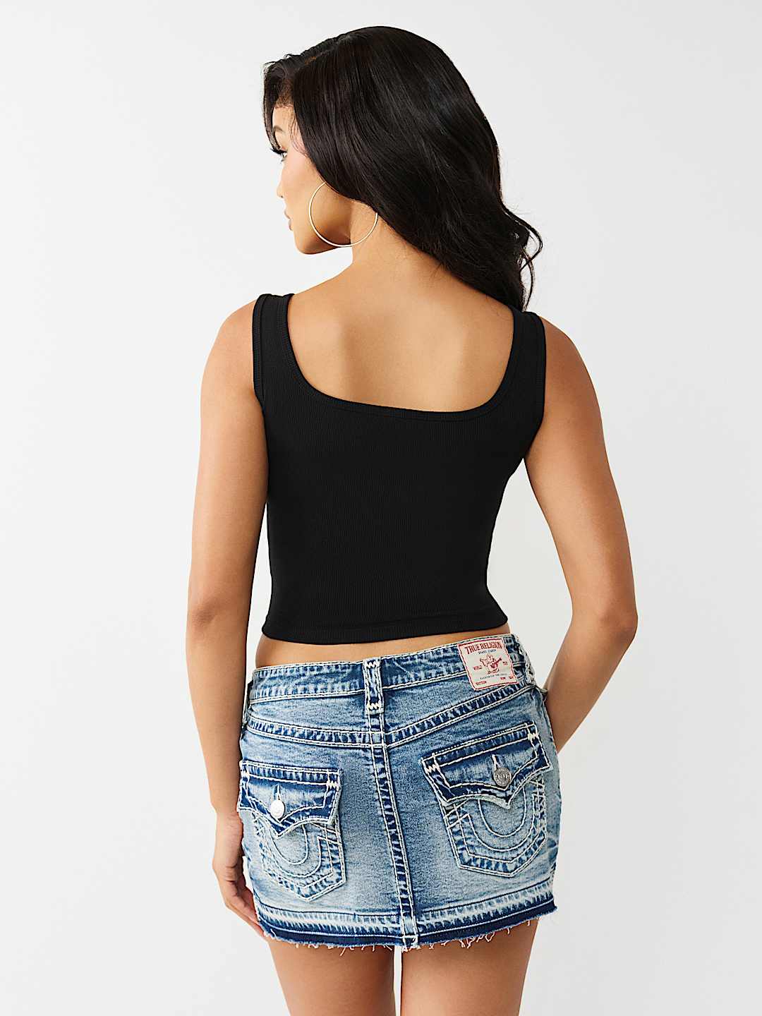 PRINTED RIBBED TANK TOP, image 5