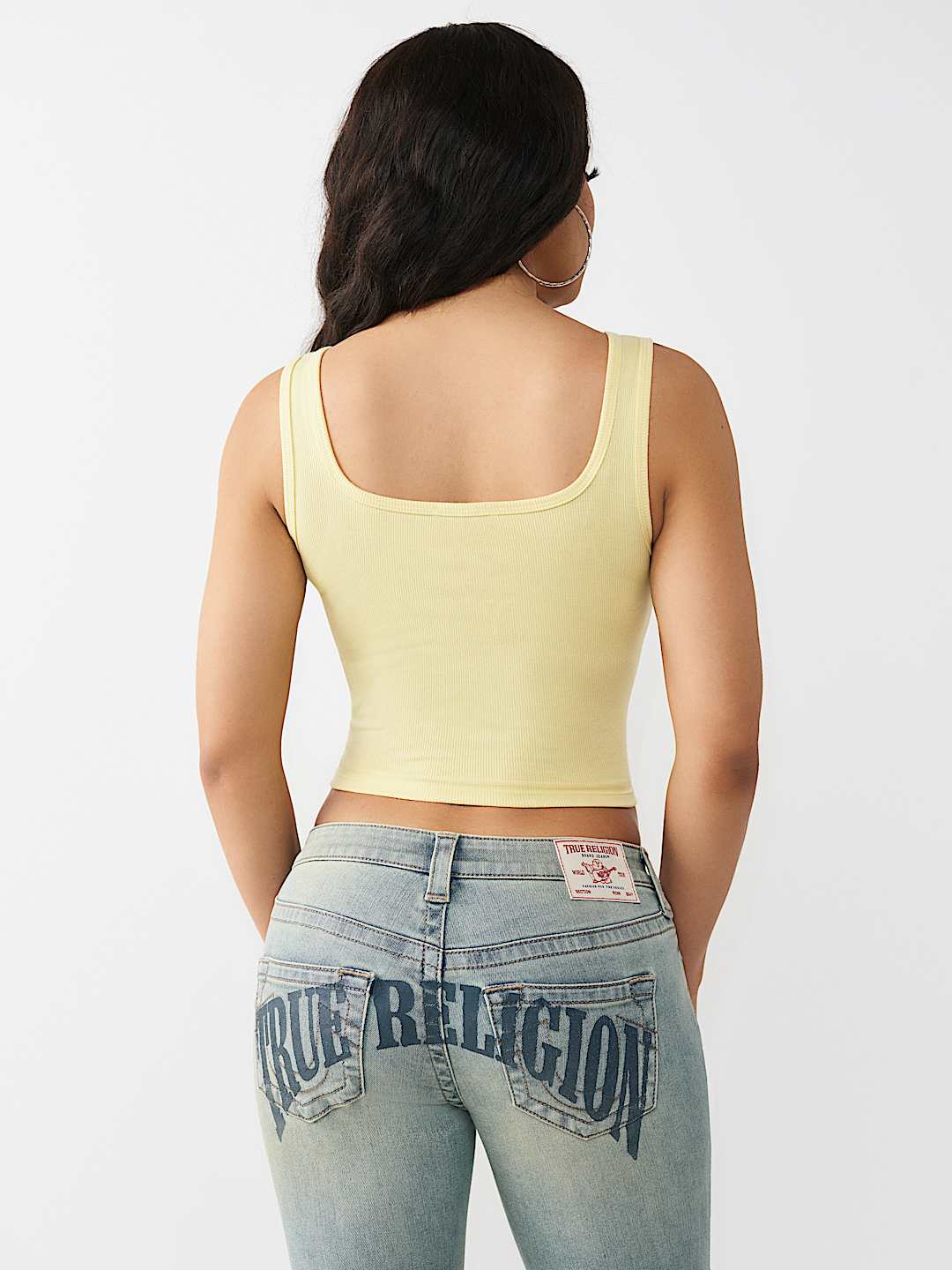 PRINTED RIBBED TANK TOP, image 5