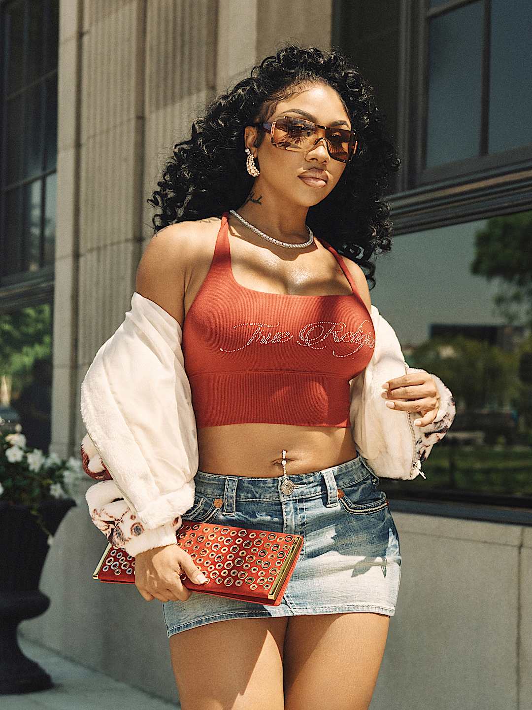 CROPPED STRAPPY RIBBED TANK, image 1