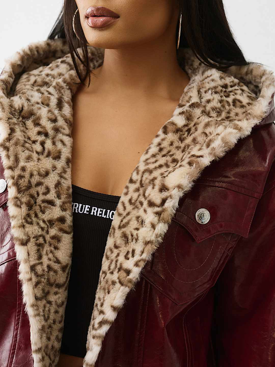 OVERSIZED PATENT LEATHER JACKET, image 9