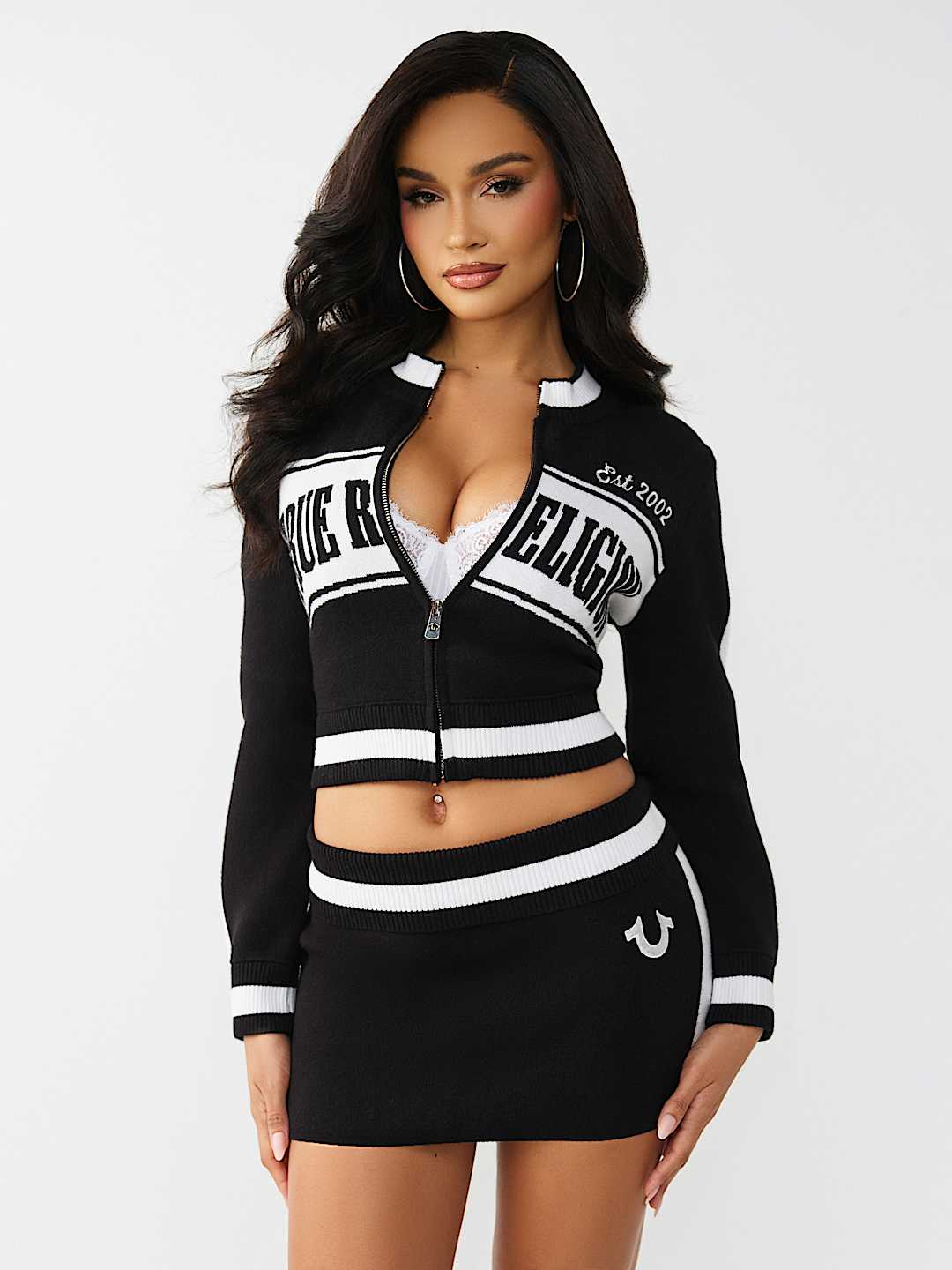 JACQUARD SHRUNKEN TRACK JACKET, image 3