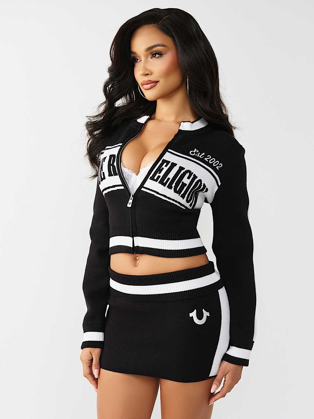 JACQUARD SHRUNKEN TRACK JACKET, image 5