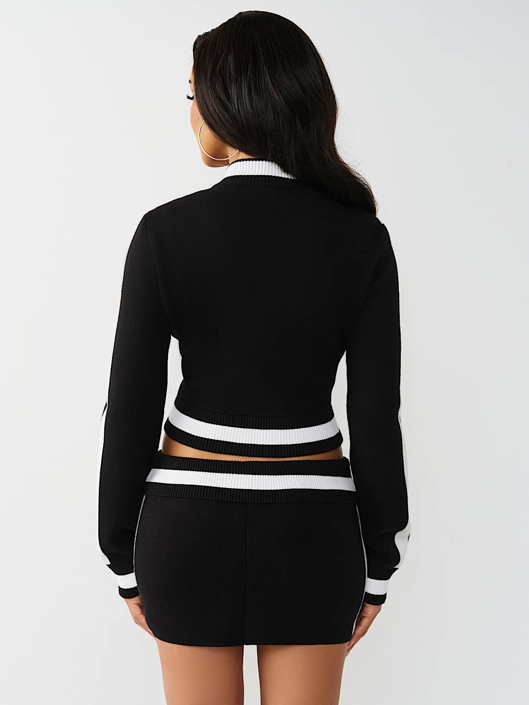 JACQUARD SHRUNKEN TRACK JACKET, image 6