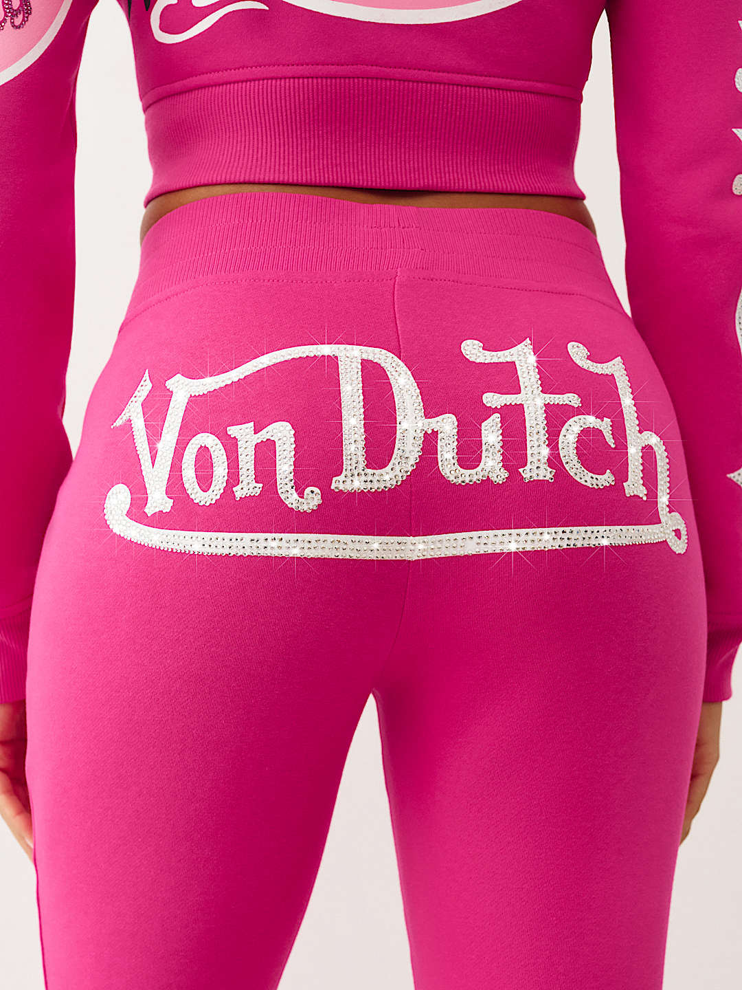 TRUE RELIGION X VON DUTCH CRYSTAL BOOTCUT SWEATPANT, image 2