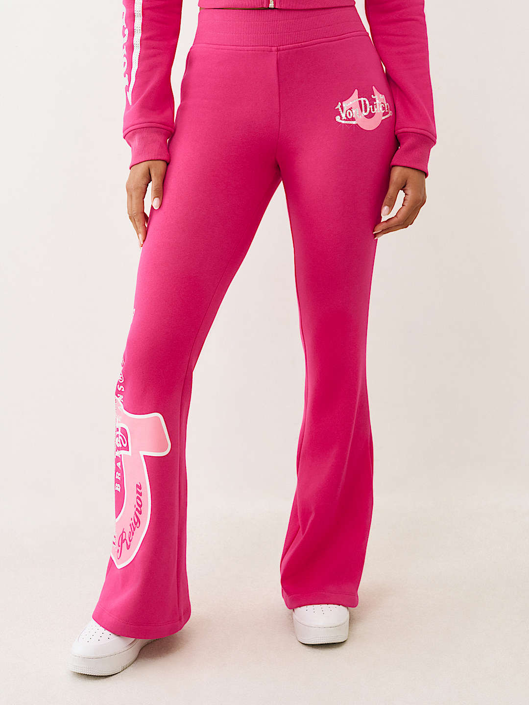 TRUE RELIGION X VON DUTCH CRYSTAL BOOTCUT SWEATPANT, image 3