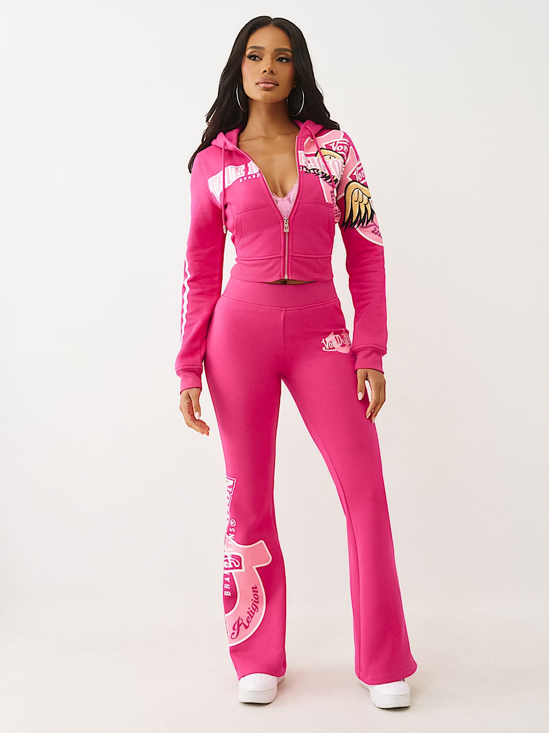 TRUE RELIGION X VON DUTCH CRYSTAL BOOTCUT SWEATPANT, image 4