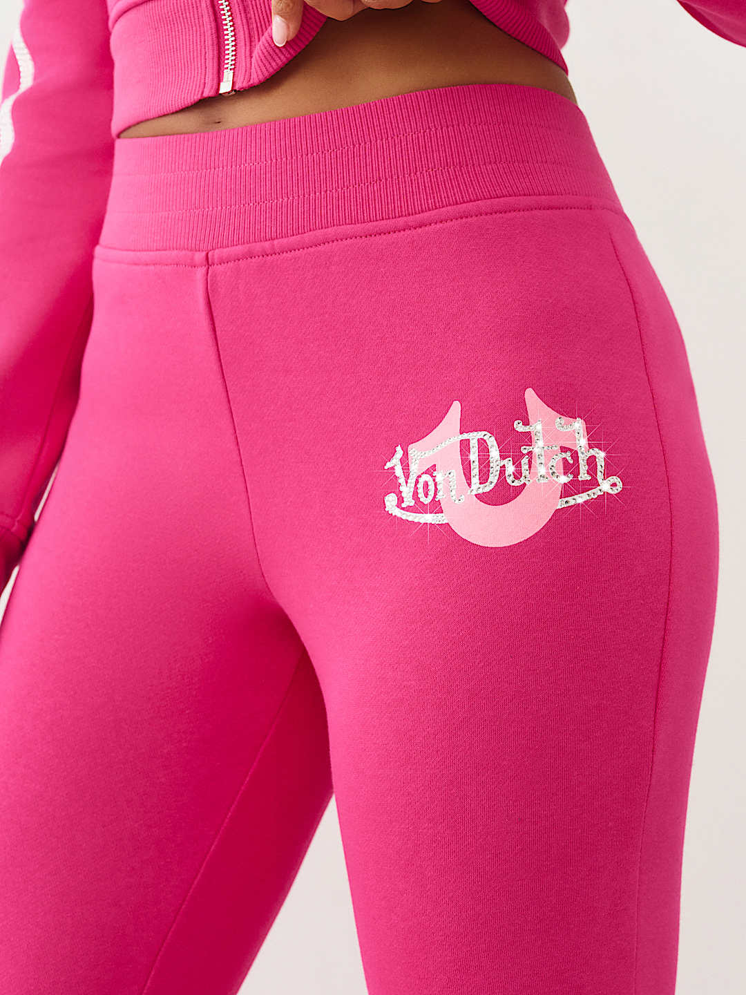 TRUE RELIGION X VON DUTCH CRYSTAL BOOTCUT SWEATPANT, image 7