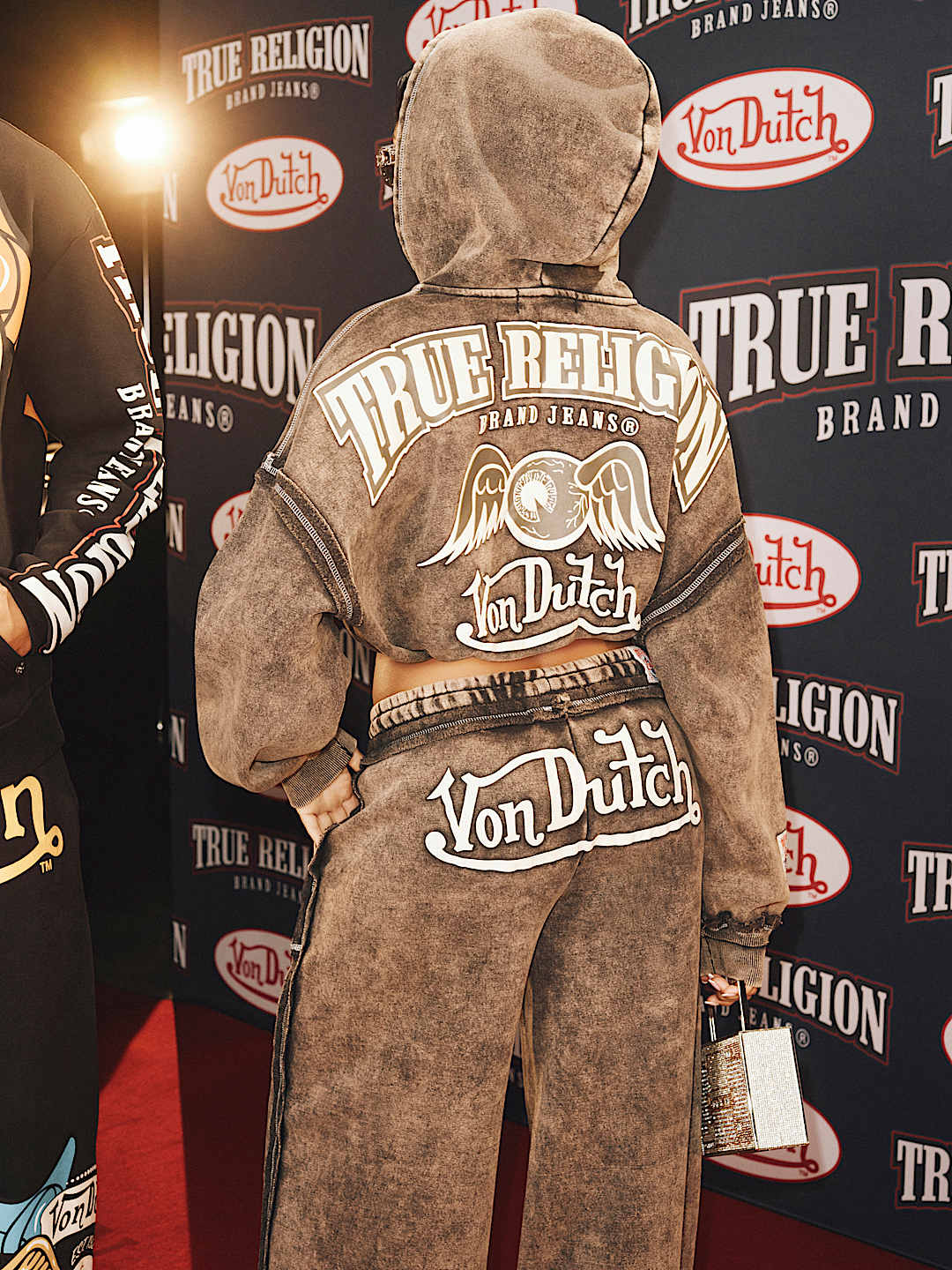 TRUE RELIGION X VON DUTCH WASHED GIRLFRIEND ZIP HOODIE
