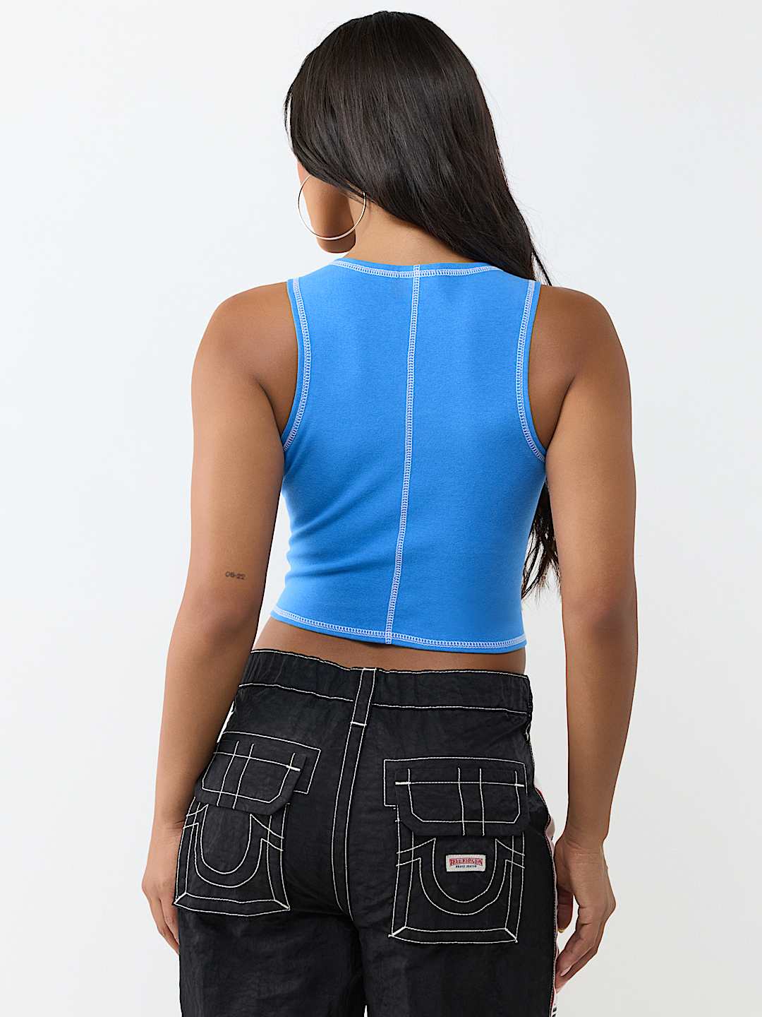 PRINTED BUDDHA SPLIT TOP