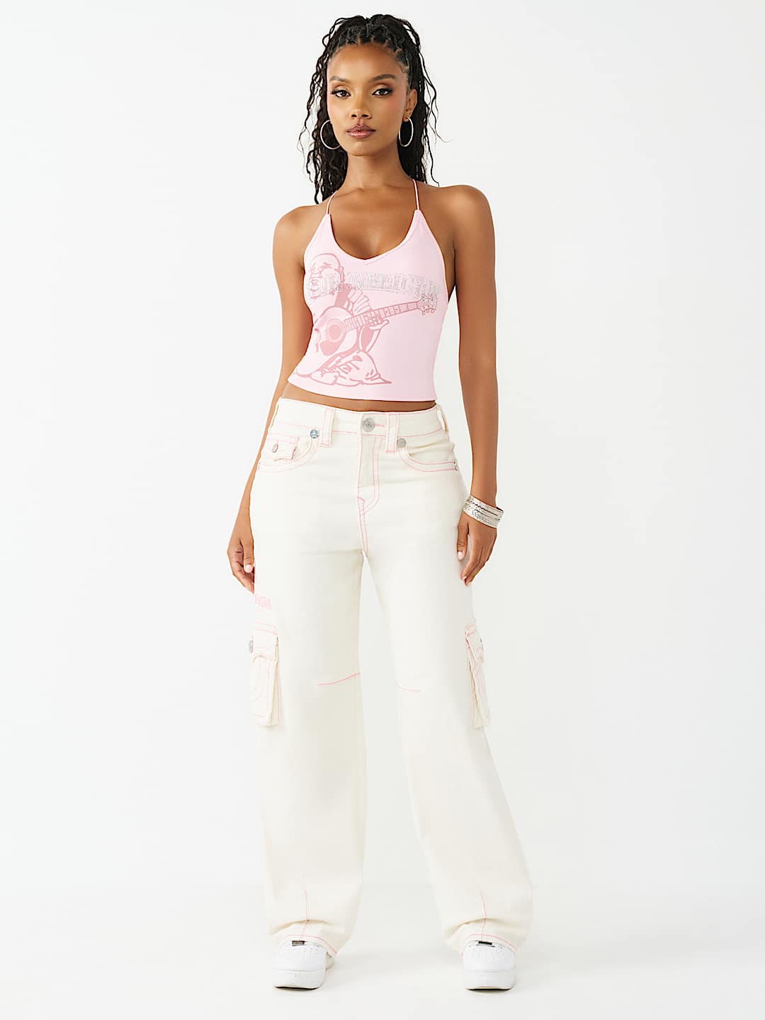 CRYSTAL RIBBED CAMI TOP, image 3