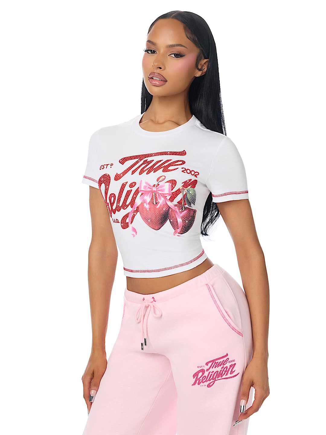 CRYSTAL CHERRY BABY TEE