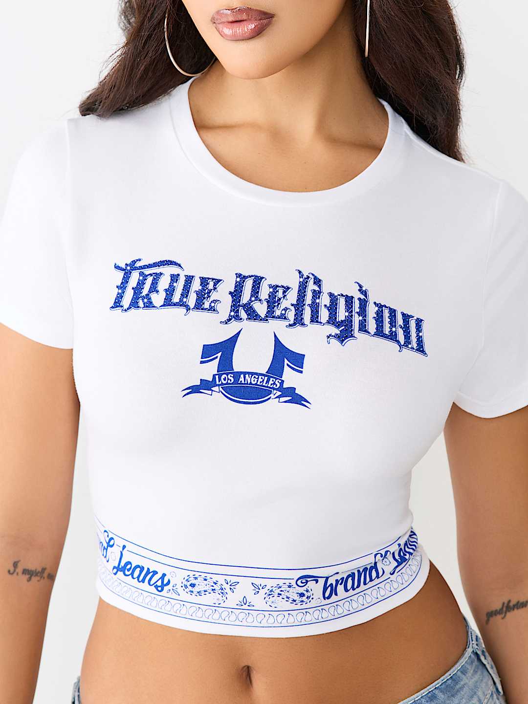 CRYSTAL BANDEAU TEE
