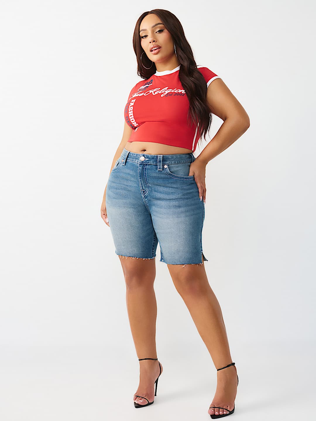 PLUS MIYA MID RISE BERMUDA SHORT, image 2