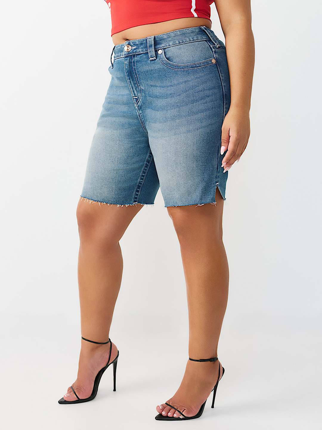 PLUS MIYA MID RISE BERMUDA SHORT, image 3