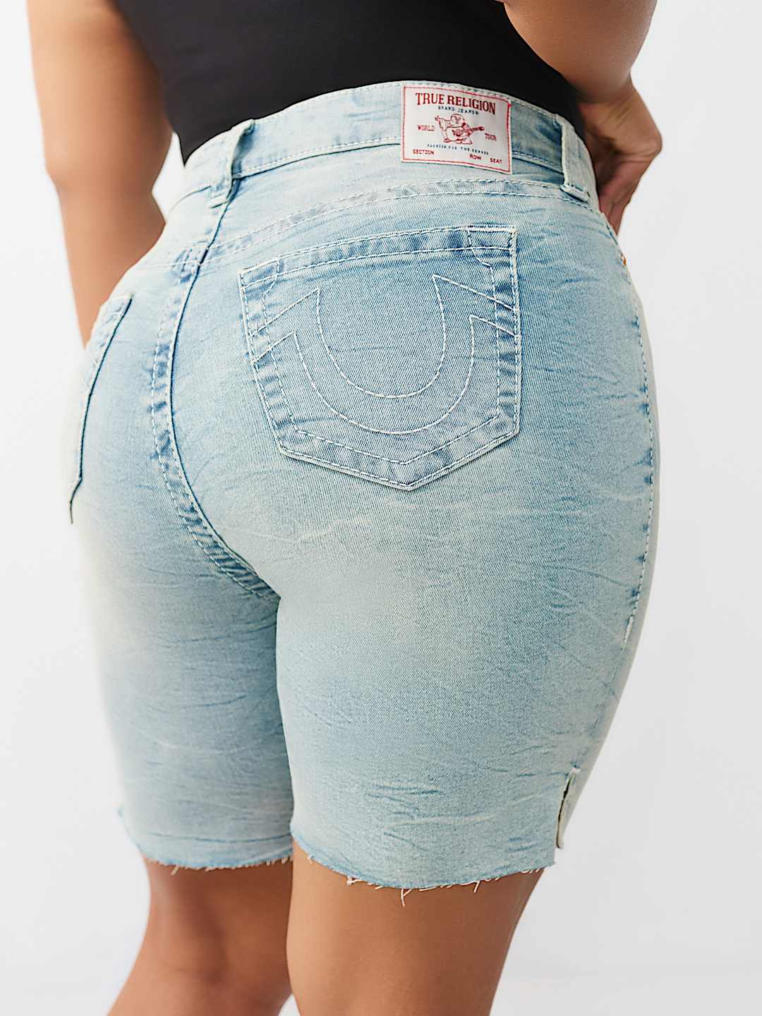 PLUS MIYA MID RISE BIG T BERMUDA SHORT