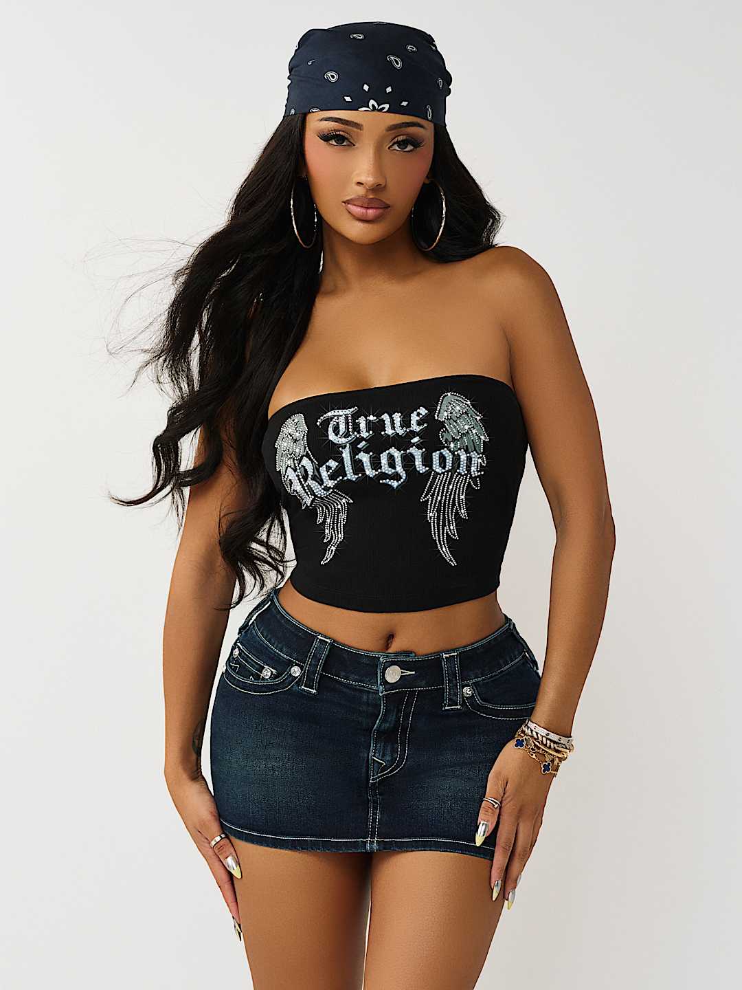 CRYSTAL WING TUBE TOP, image 2