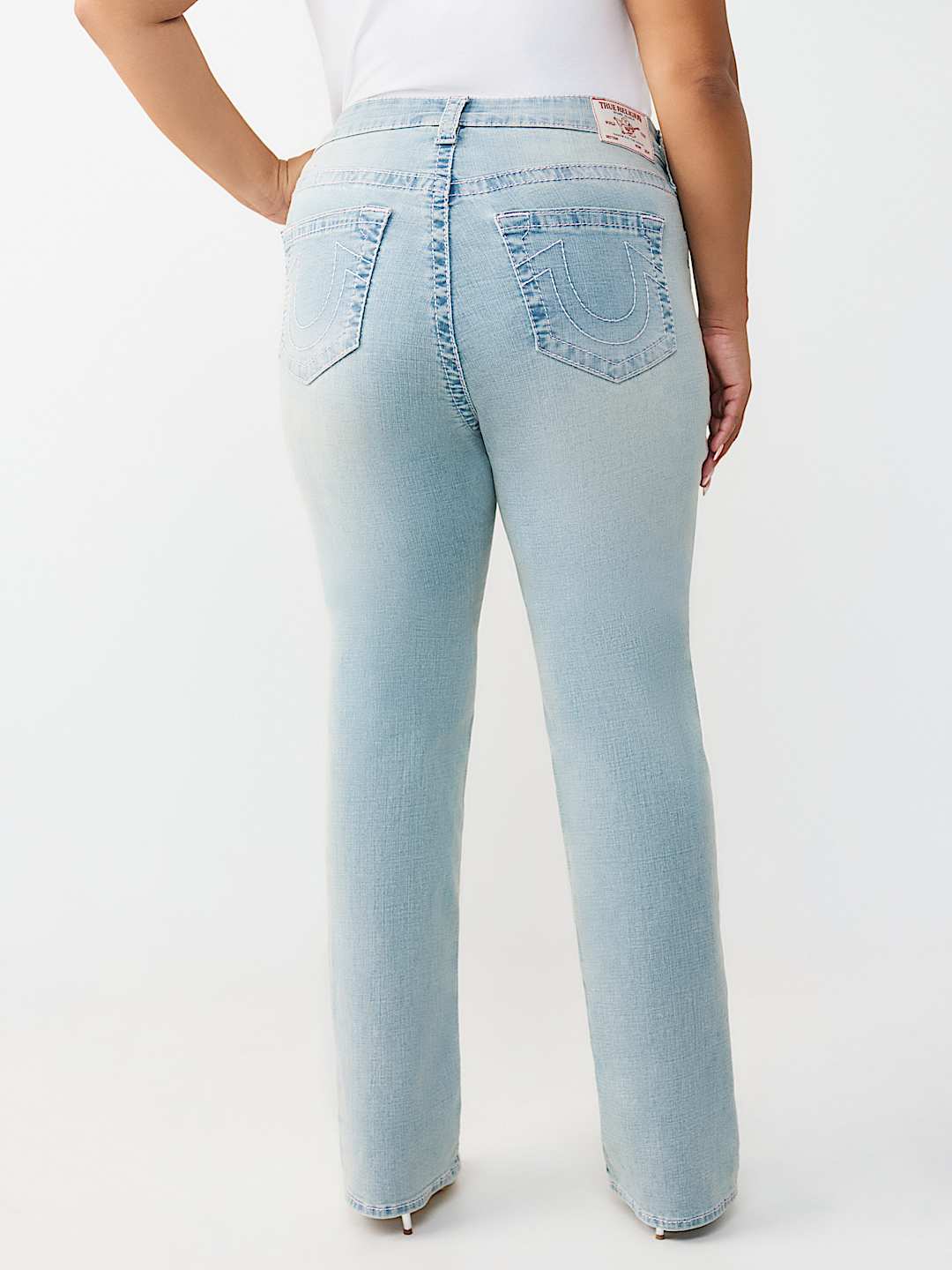 PLUS BILLIE MID RISE BIG T STRAIGHT JEAN, image 5