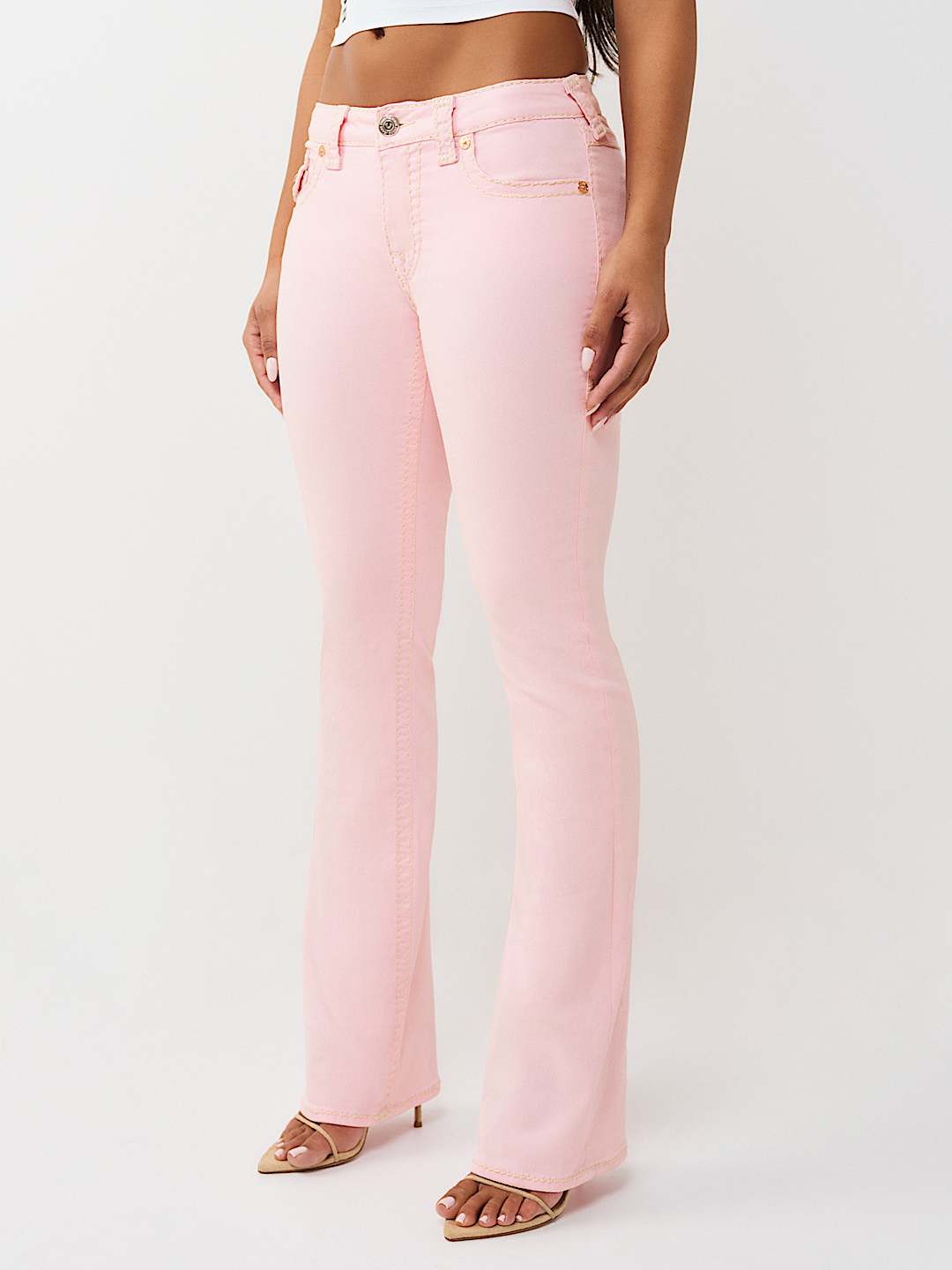 BECCA MID RISE SUPER T FLAP BOOTCUT JEAN, image 4