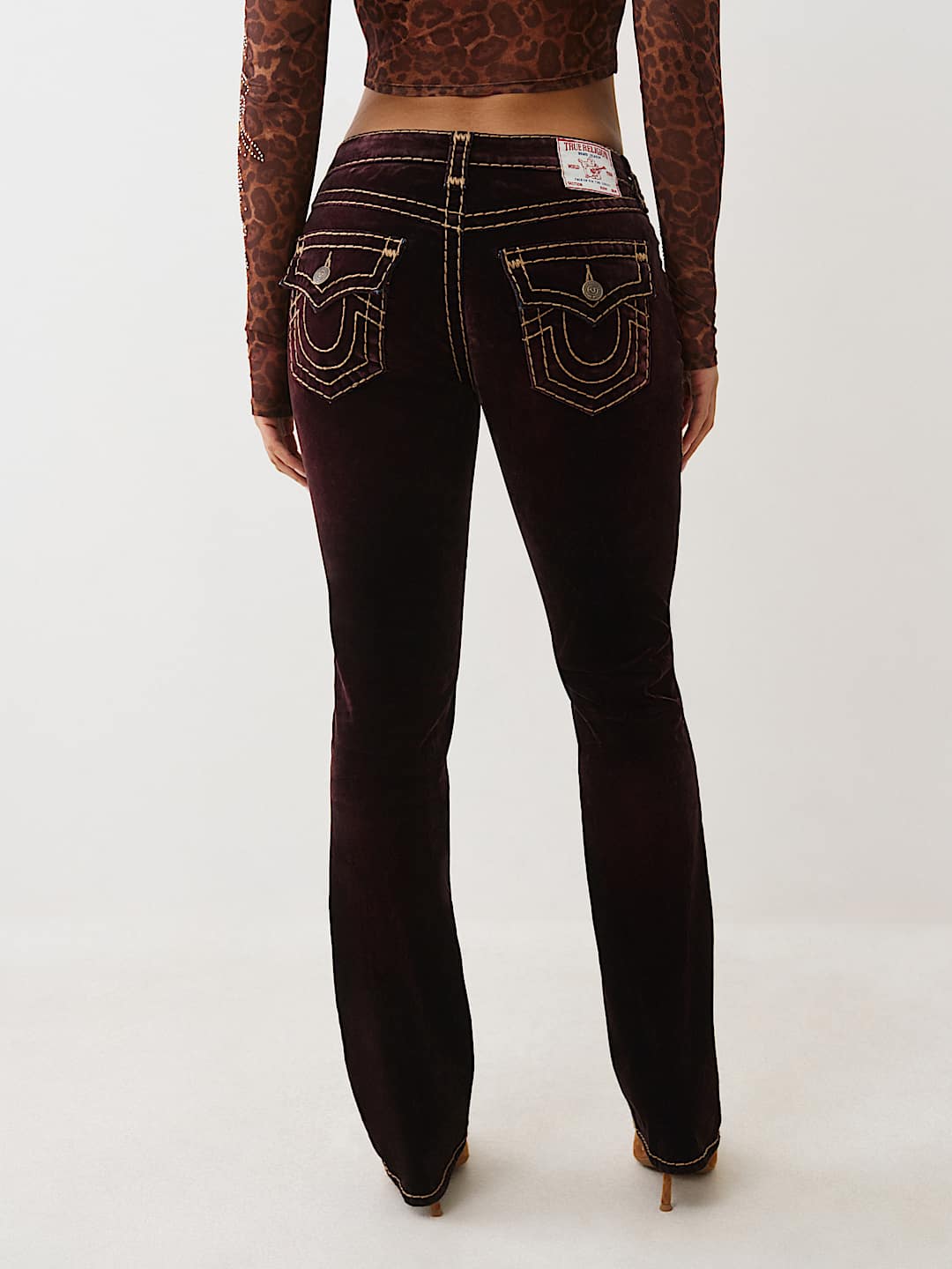 BILLIE MID RISE VELVET SUPER T STRAIGHT JEAN, image 5