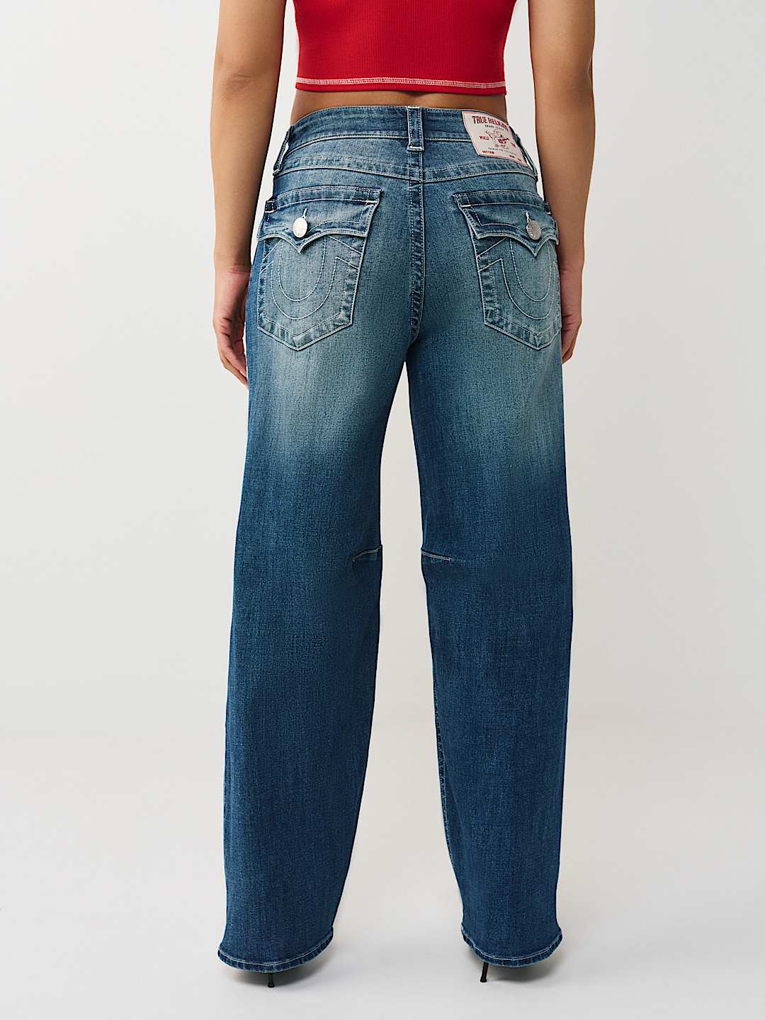 BAILEY MID RISE FLAP BARREL JEAN, image 4