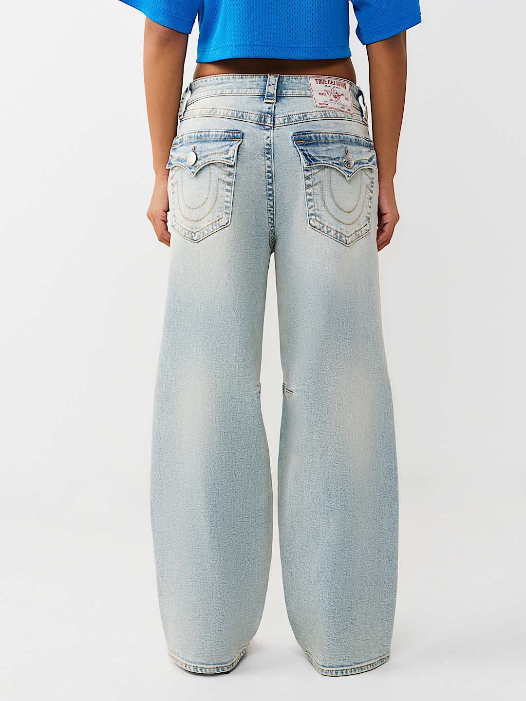 BAILEY MID RISE FLAP BARREL JEAN, image 4