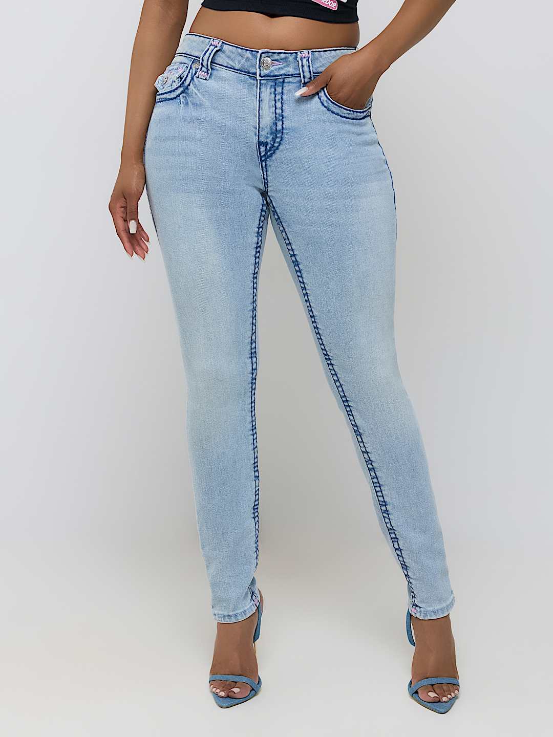 JENNIE MID RISE SUPER T CURVY SKINNY JEAN