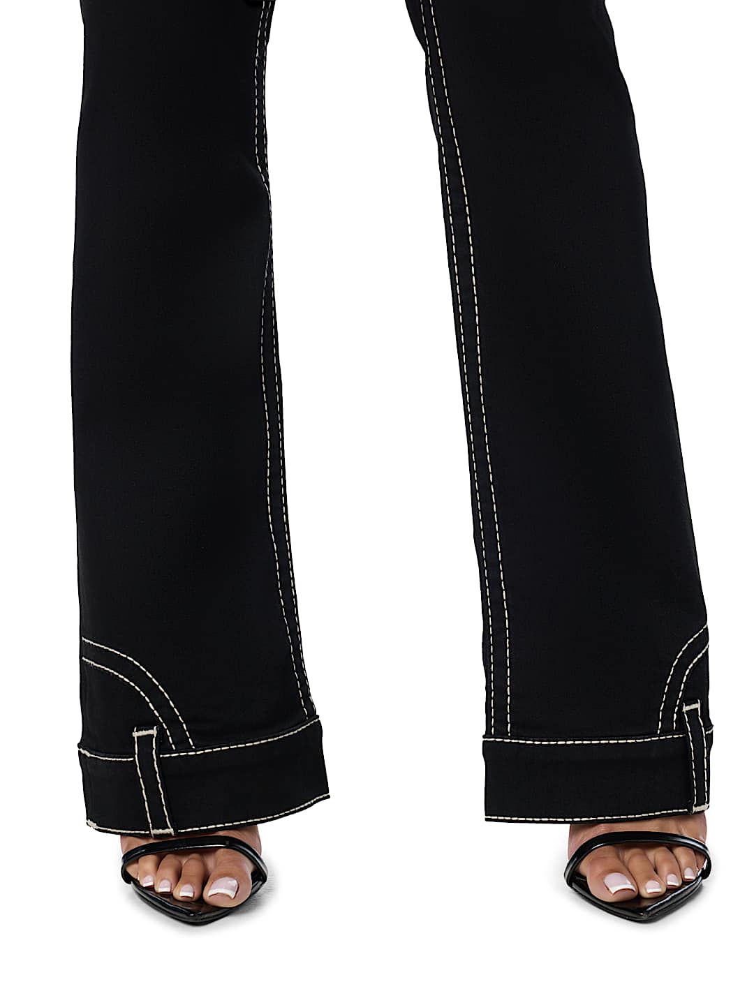 BECCA MID RISE UPSIDE DOWN FLAP BOOTCUT JEAN