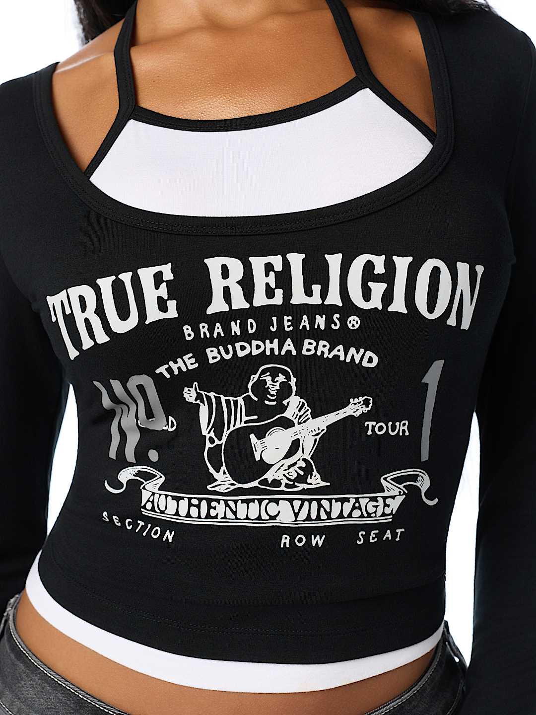 CAMISETA DE MANGA LARGA DE DOBLE CAPA CL&Aacute;SICA