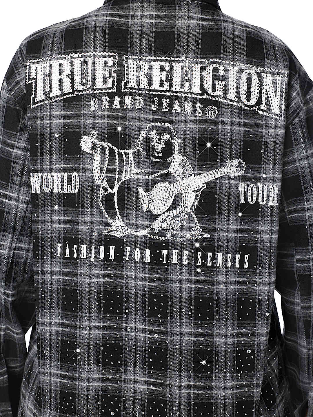OMBR&Eacute; CRYSTAL PLAID SHACKET