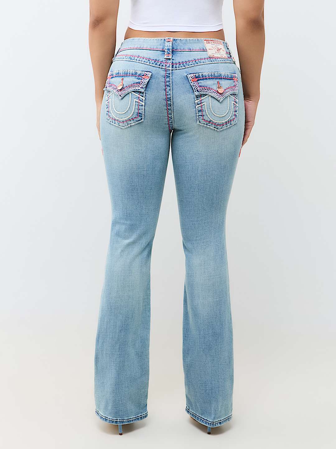 BECCA MID RISE SUPER T FLAP BOOTCUT JEAN