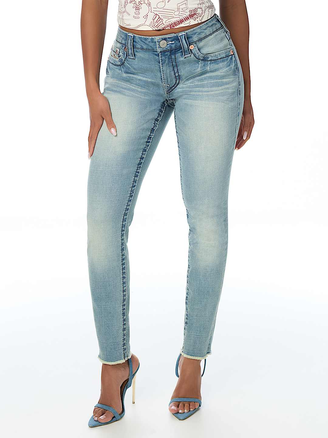 JENNIE MID RISE BIG T CURVY SKINNY JEAN