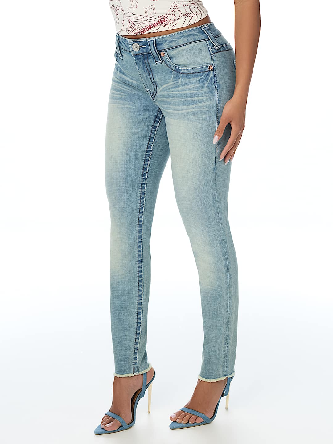 JENNIE MID RISE BIG T CURVY SKINNY JEAN