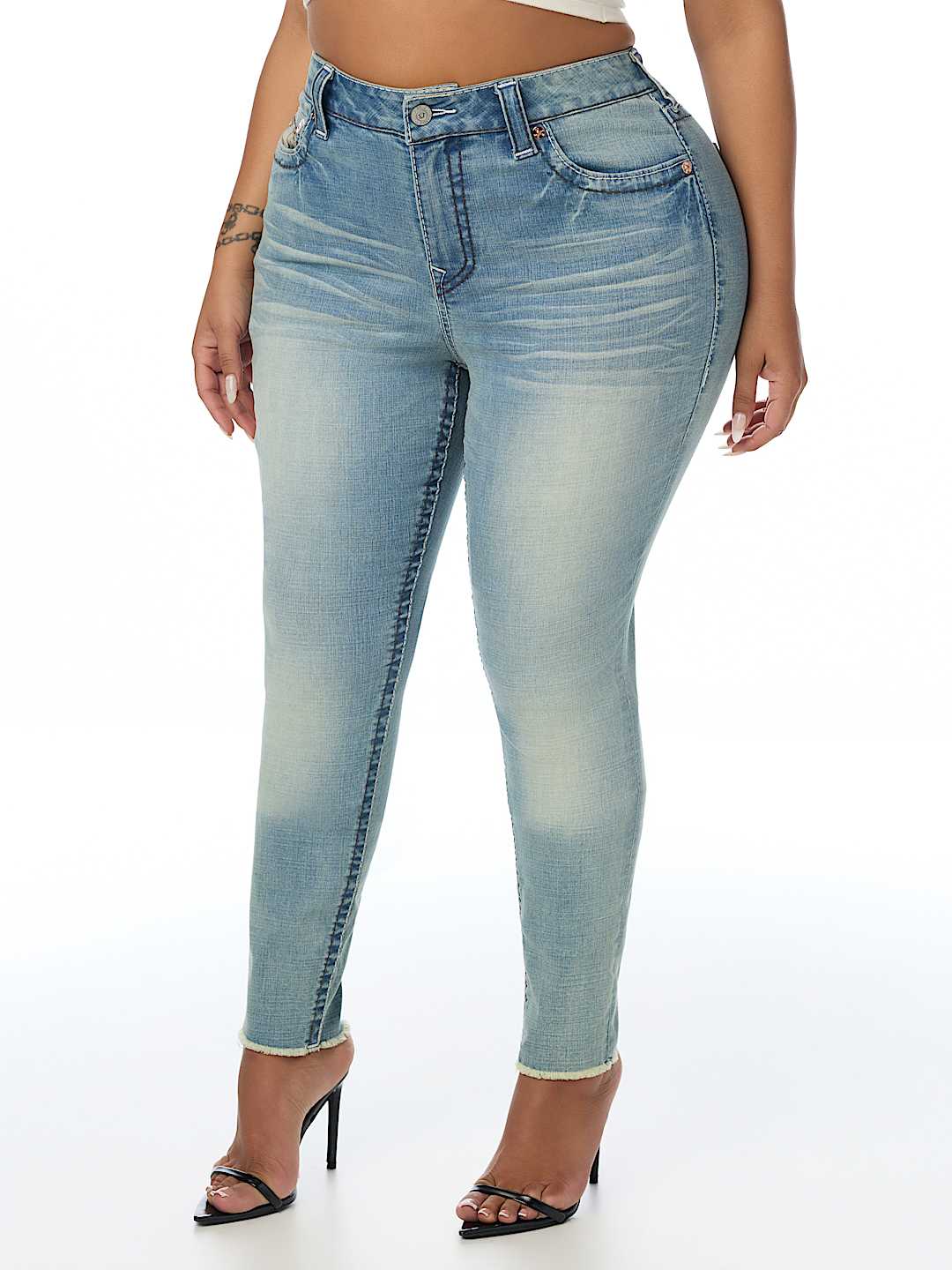 PLUS JENNIE MID RISE BIG T CURVY SKINNY JEAN