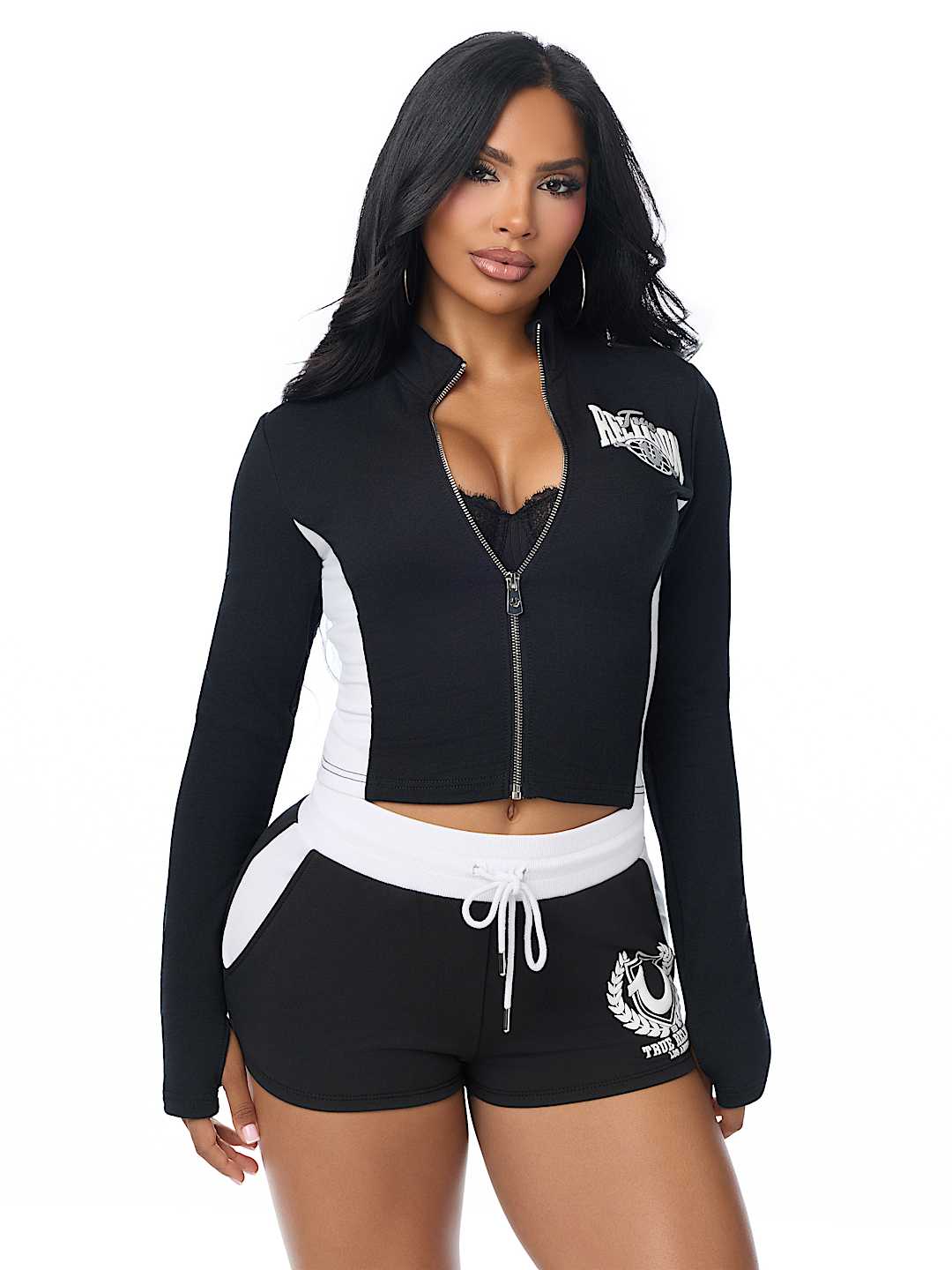 COLORBLOCK BABY TERRY ZIP UP