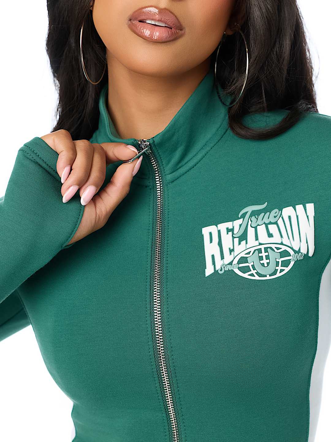 COLORBLOCK BABY TERRY ZIP UP