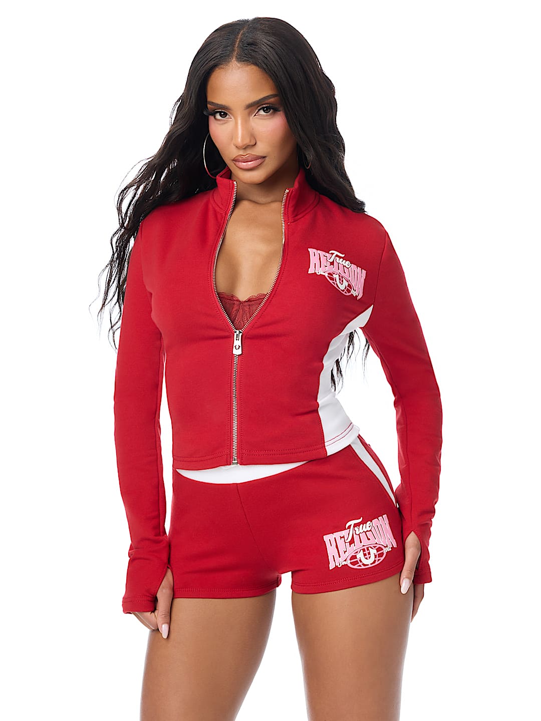 COLORBLOCK BABY TERRY ZIP UP