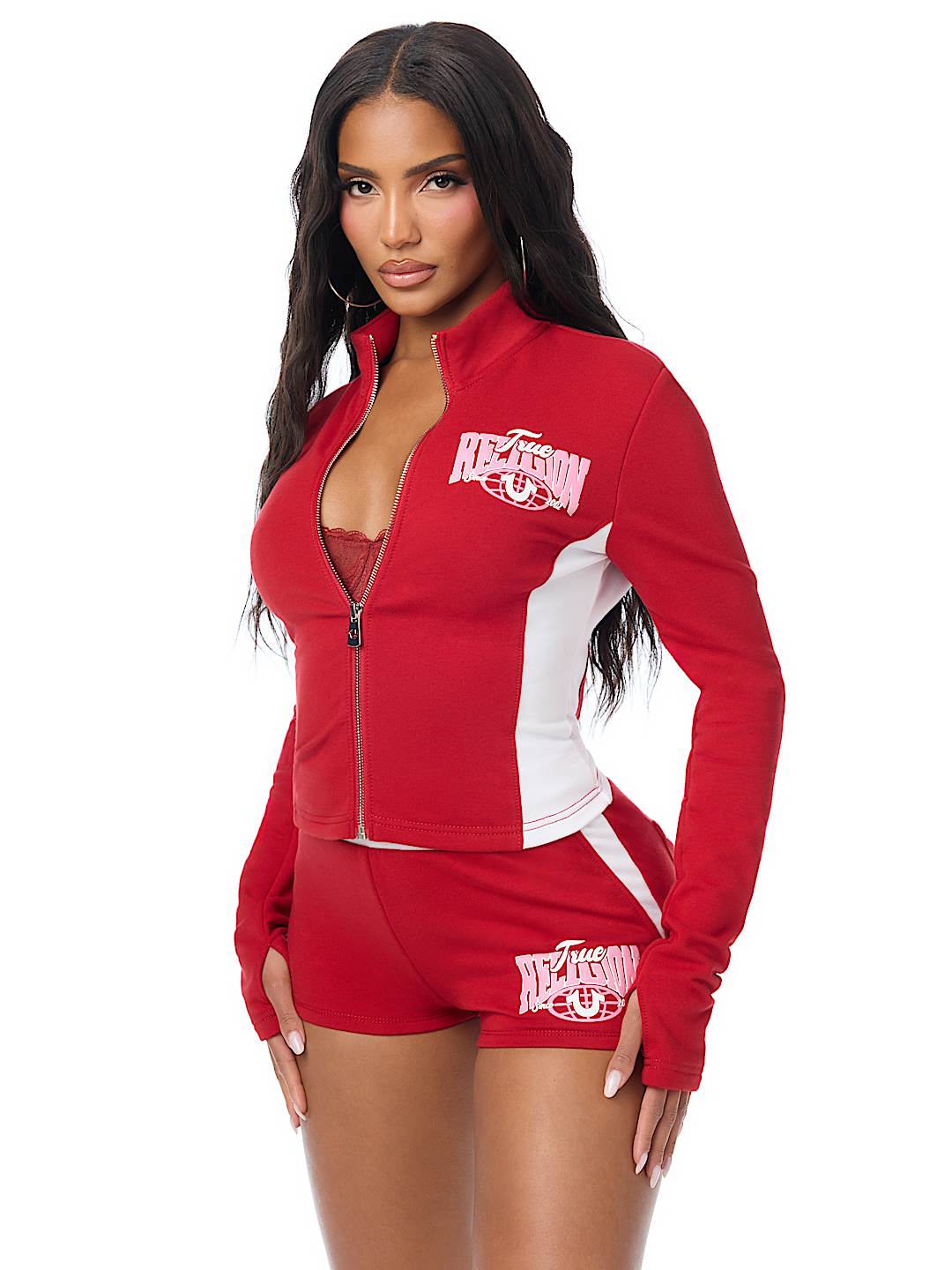 COLORBLOCK BABY TERRY ZIP UP