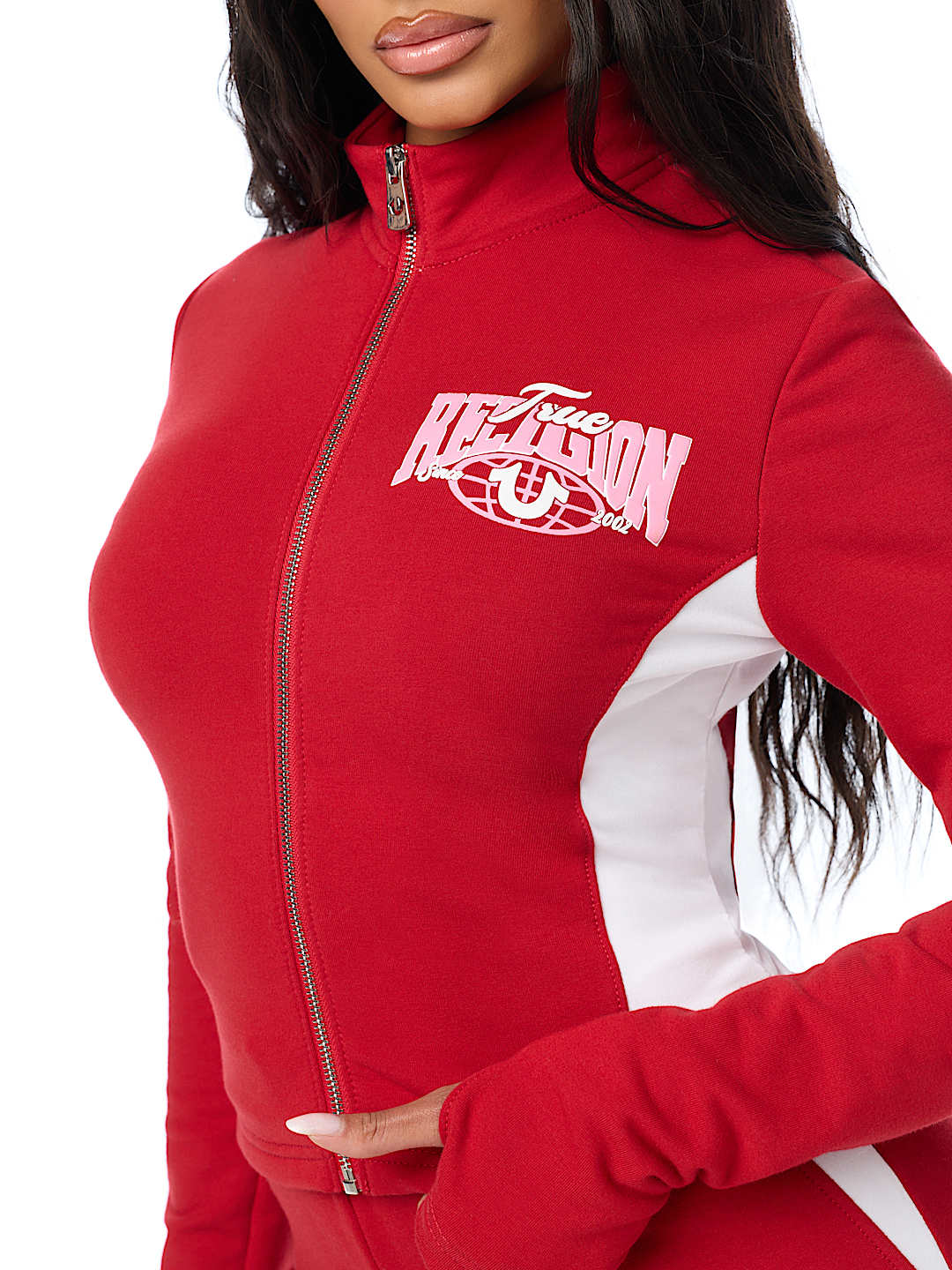 COLORBLOCK BABY TERRY ZIP UP