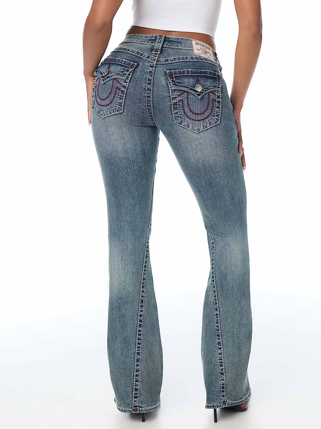 JOEY MID RISE BIG T FLAP FLARE JEAN