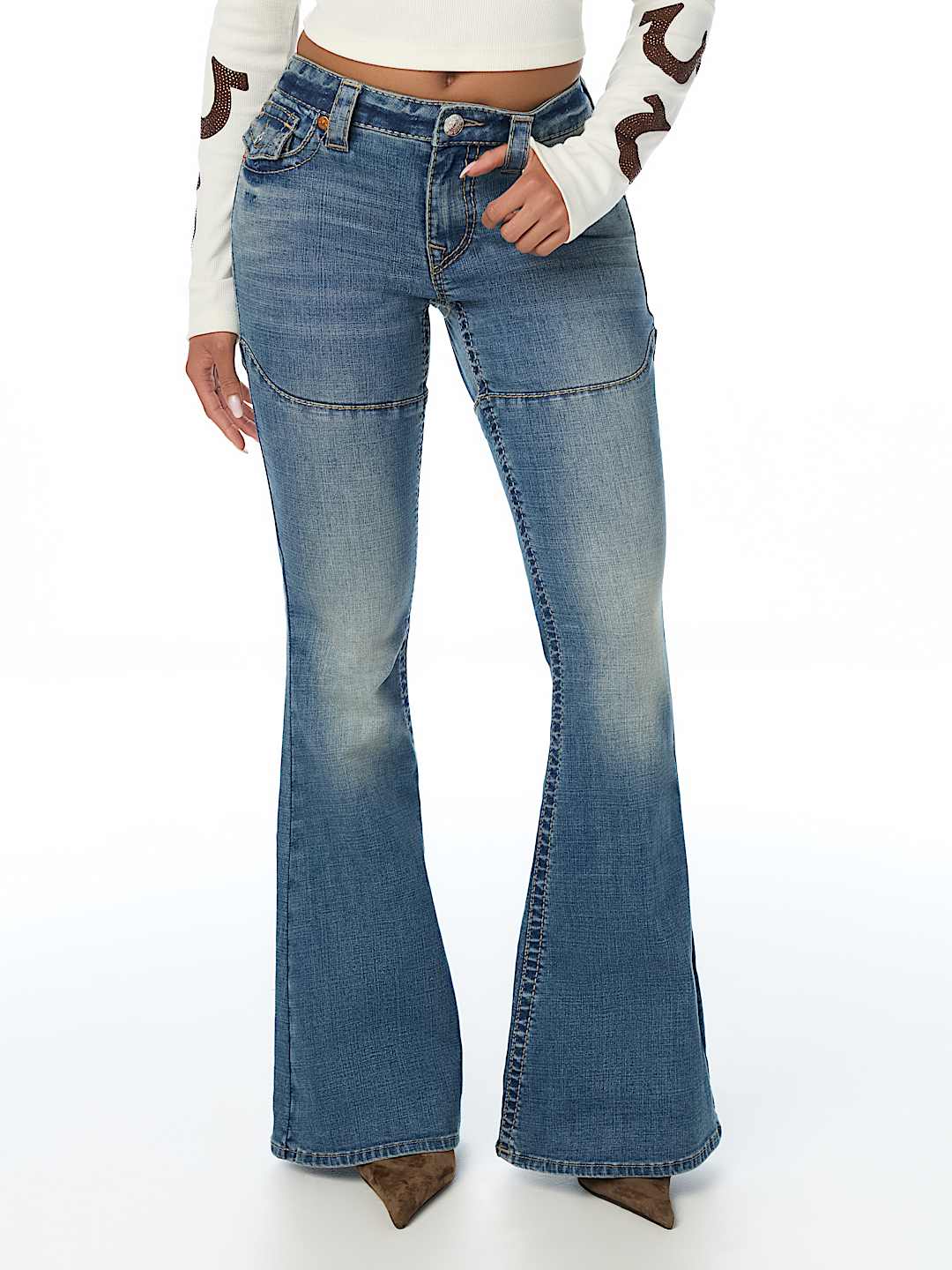 LACE-UP BIG T FLAP ULTRA FLARE JEAN
