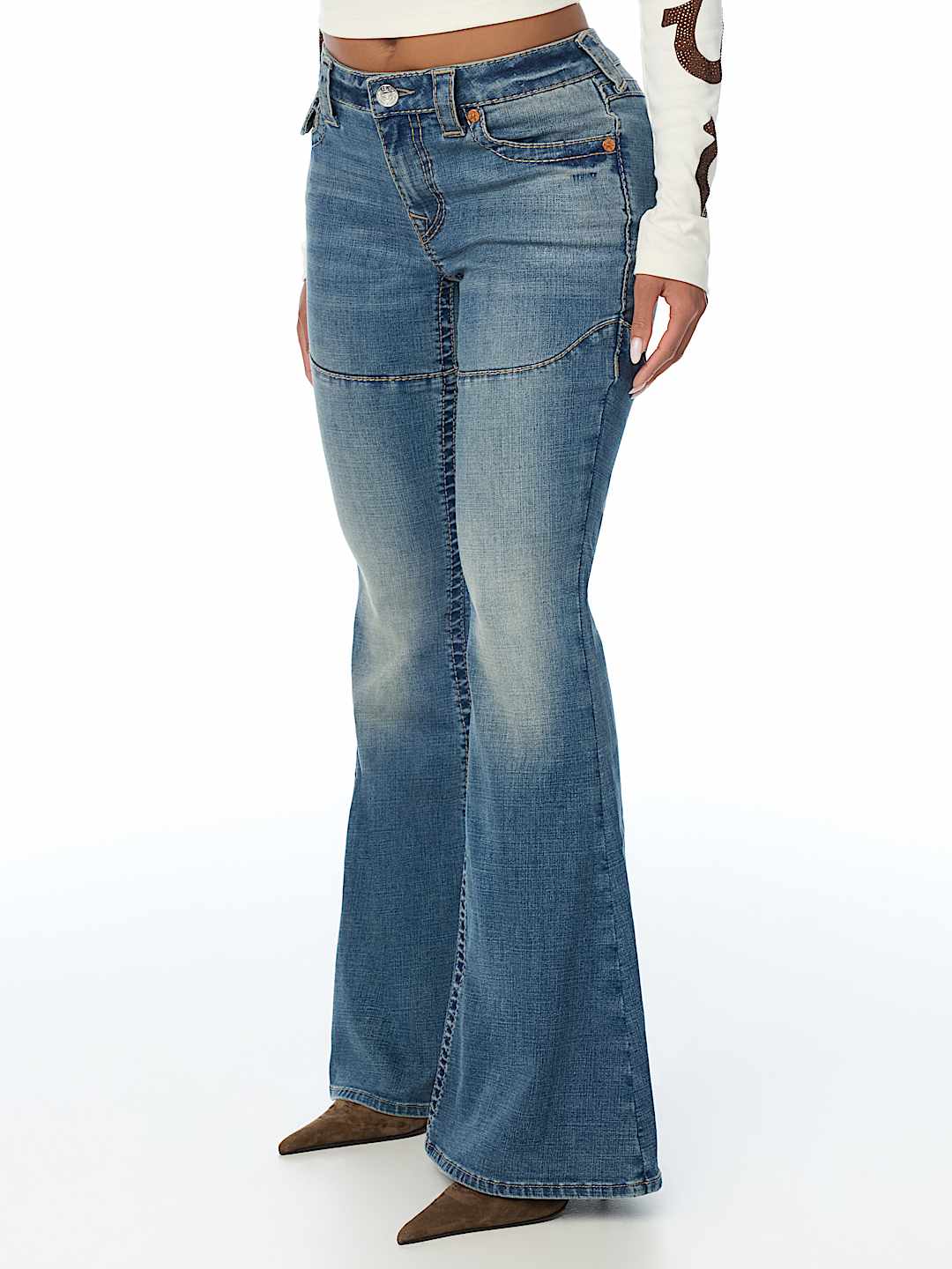LACE-UP BIG T FLAP ULTRA FLARE JEAN