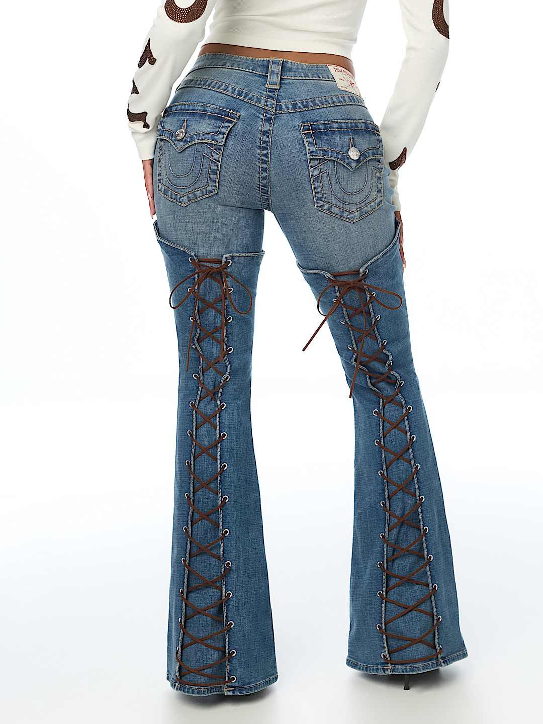 LACE-UP BIG T FLAP ULTRA FLARE JEAN