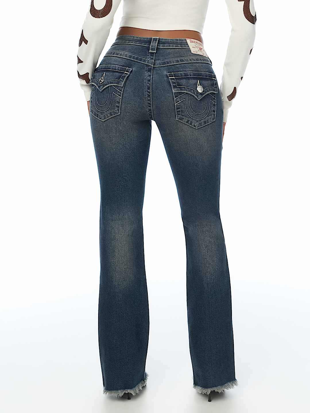 BECCA MID RISE WESTERN FLAP BOOTCUT JEAN