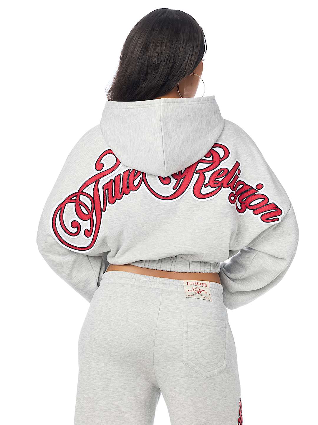 SUDADERA CON CAPUCHA, CIERRE Y APLIQUE GIRLFRIEND