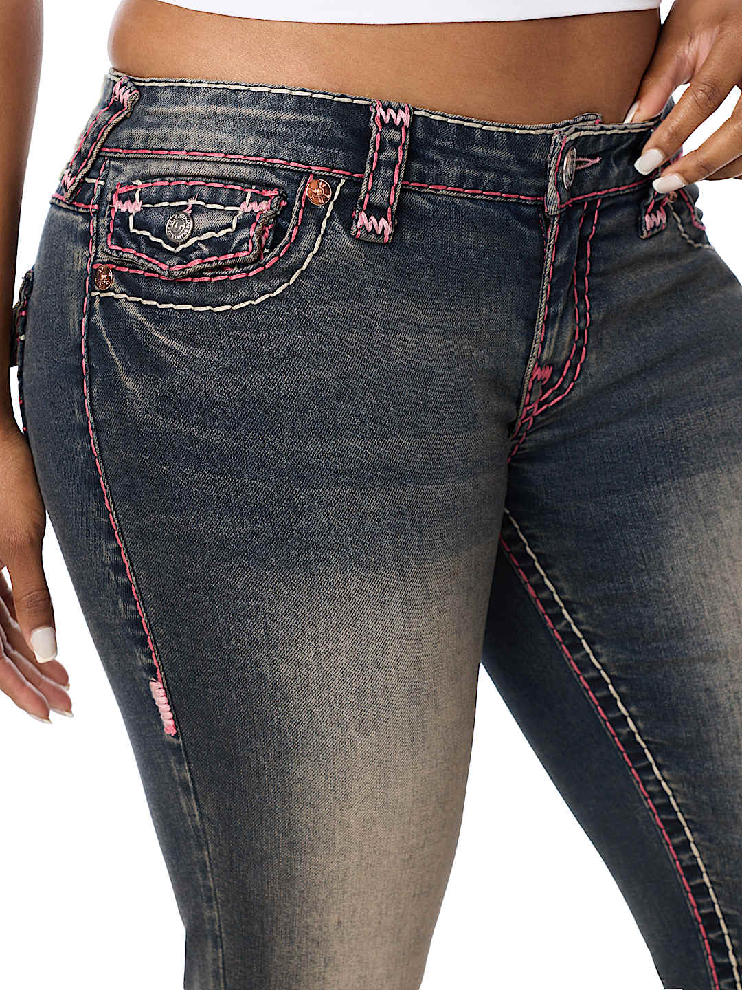 JOEY LOW RISE SUPER T FLAP FLARE JEAN